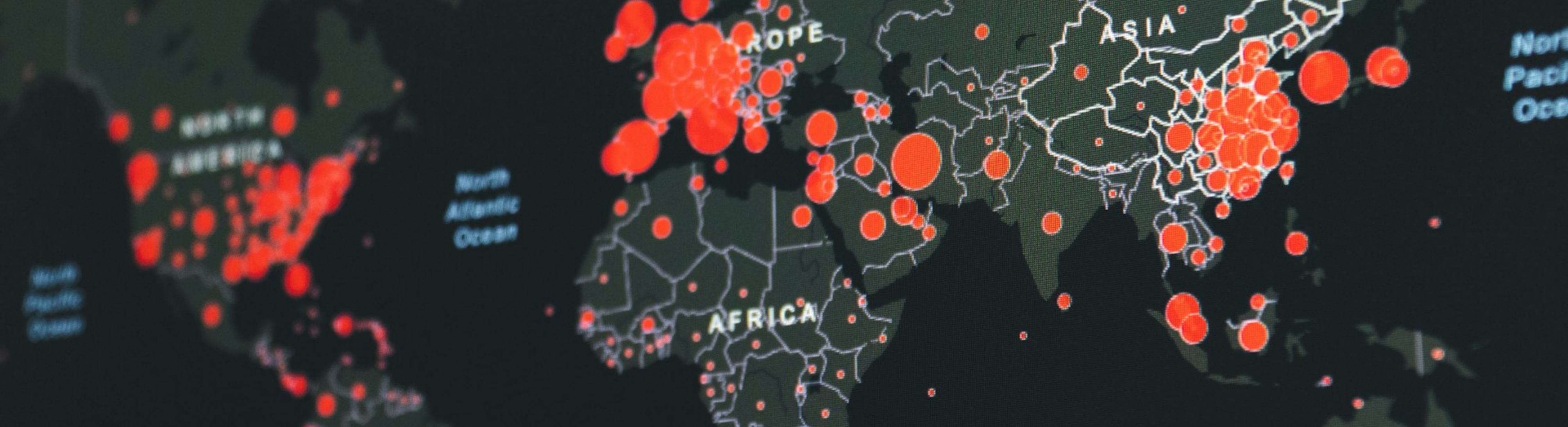 World map banner