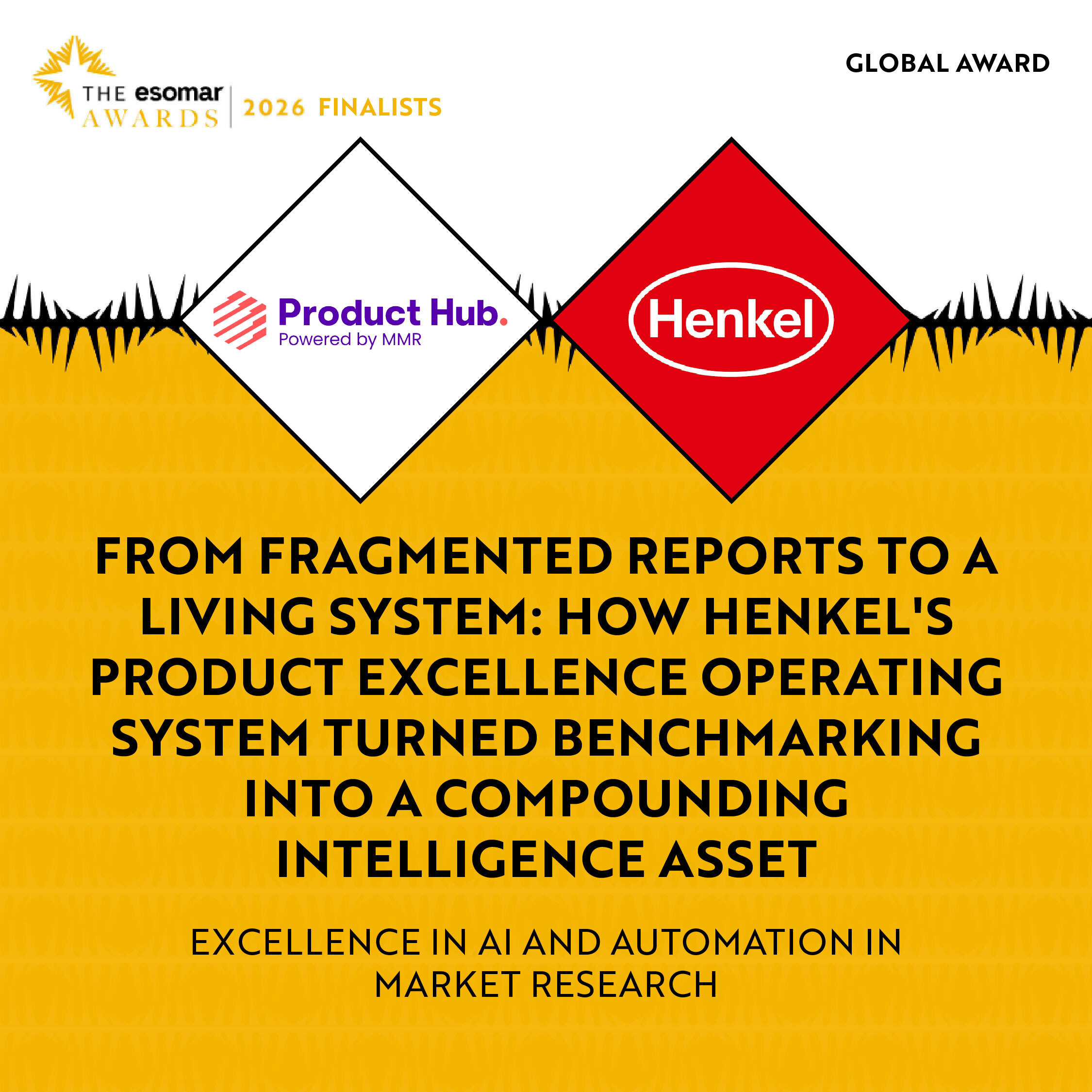 From fragmented reports Excellence in AI and Automation in Market Research Global Award 3
